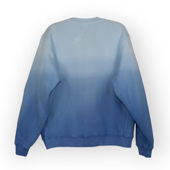 Large Madhappy x Nouns Crewneck Sweatshirt Blue GraphicPrint MadeInUSA - Picture 5 of 12